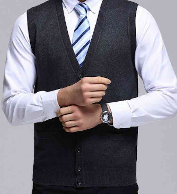 ベスト メンズ 暖かい 中綿 カジュアル 冬 厚手 部屋着 ビジネス ダウン ゴルフウェア おしゃれ ルームウェア ブランド セーター(4)