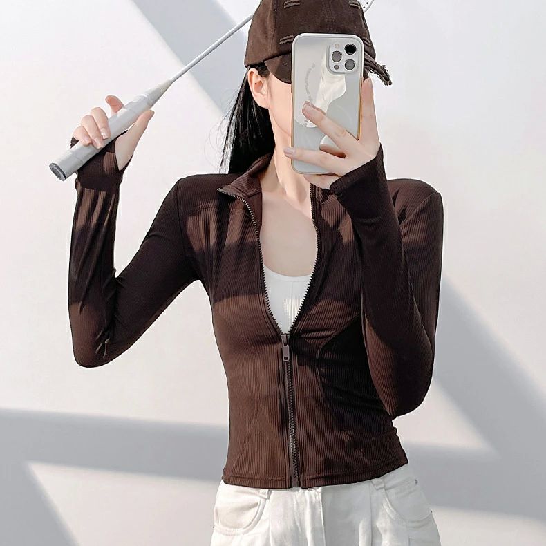 レディース ランニングウェア 吸汗速乾 パーカー ジャージ ヨガウェア ジムウェア フィットネス 登山着 UVカット 指穴付き 着痩