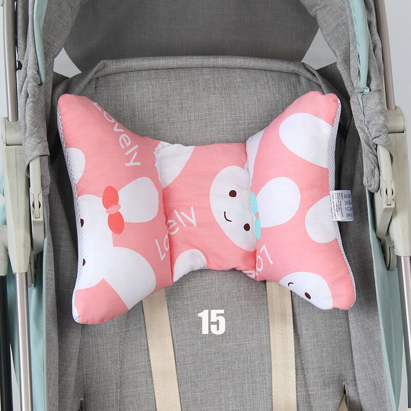 ベビー 枕 寝返り防止クッション ベビーカー/ヘッドサポーター 赤ちゃん用ネックピロー クッション 生児 0歳 女の子 男の子 向き 2