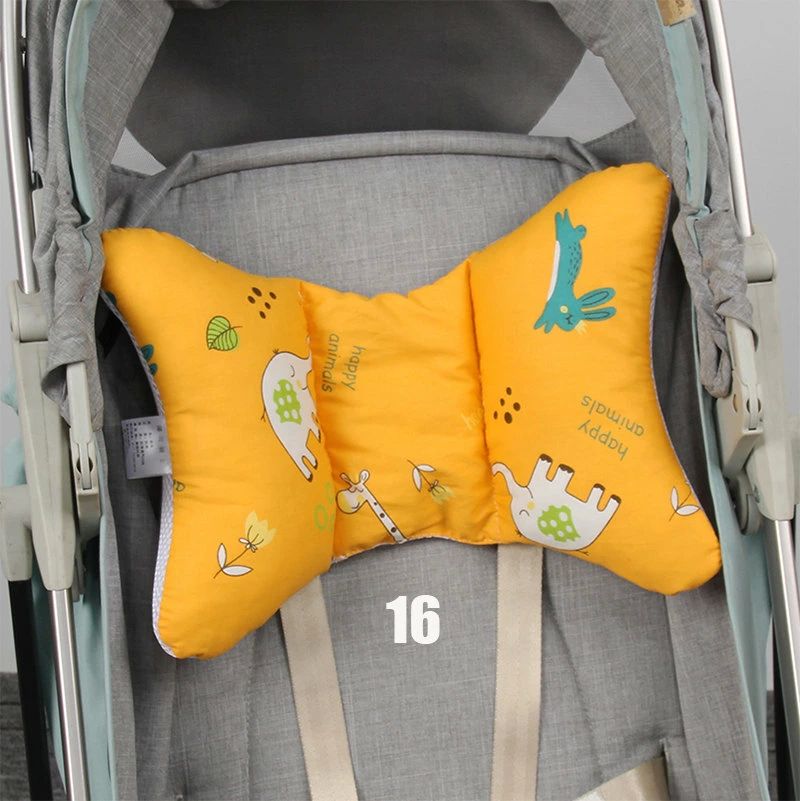 ベビー 枕 寝返り防止クッション ベビーカー/ヘッドサポーター 赤ちゃん用ネックピロー クッション 生児 0歳 女の子 男の子 向き 3