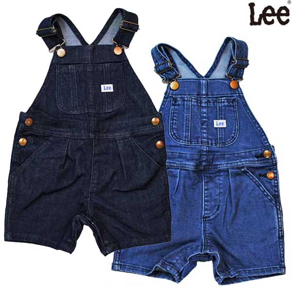 LEEリーベビー ストレッチ オーバーオールショーツBABY OVERALLS SHORTS80-90cmLK6138