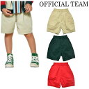 OFFICAL TEAMオフィシャルチームストレッチポプリンタックショーツ130-150cm2025春夏1125313J
