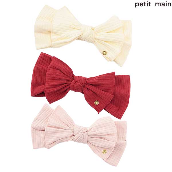 petit mainプティマインリボンヘアバンドベビー用2025-079653553