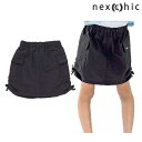 nexchic (ネクシック)サイドシャーリングタフタショートカーゴパンツ130-150cm2025-041870-73006