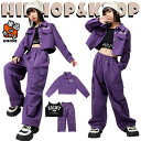 パープル 紫 へそ出し ジャケット カーゴパンツ キッズ ダンス衣装 女の子 チア 個性派 セットアップ パンツ トップス カジュアル 子供 ストリート ダンスウェア ヒップホップ ジャズダンス ポッピング 演出服 練習着 団体服 応援団 個性派 かっこ