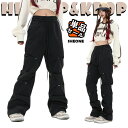 大人 レディース M〜XXL ダンスパンツ ダンス衣装 カーゴパンツ ワイドパンツ ゆったり ズボン ボトムス ウエストゴム 派手 かっこいい ヒップホップ H...