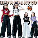 赤 白い 黒い 紫 総柄 ダンス衣装 セットアップ 女の子 jazz ジャズダンス チア チアガール 可愛い ショートトップ ワイドパンツ 腕カバー へそ出し かっこいい ゆったり ヒップホップ 演出服 団体服 練習着 応援団 個性派 春 夏 韓国K-P