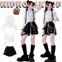 白 トップス タンクトップ 黒 ショートパンツ キッズ ダンス衣装 セットアップ 女の子 韓国 jazz おしゃれ かわいい かっこいい ゆった|詳細画像
