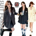 韓国 卒業式 スーツ 女の子 韓国 卒服 なんちゃって制服 ブレザー 女の子 フォーマル 高校生 中学生 ピアノ発表会 スーツ 入学式 ブラック ジャケット プ...