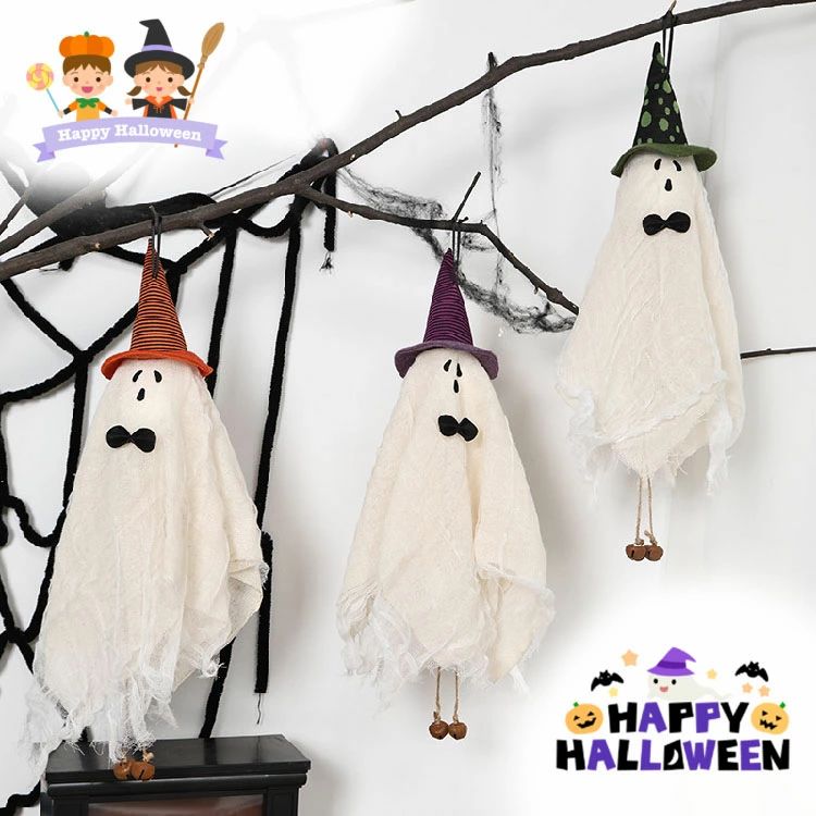 ハロウィン 飾り 吊り下げ 魔女 おばけ 装飾 玄関 おもしろ ハロウィン飾り halloween 幽霊 ディスプレ..