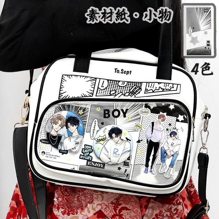 推し活 コラージュシート 痛バッグ 素材紙 アニメ DIY 女の子 推し活バッグ コラージュ素材紙 セット コラージュ