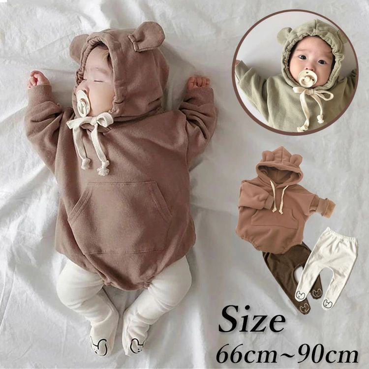 赤ちゃん 着ぐるみ 1歳 くま 赤ちゃん 2歳 ロンパース ベビー アウター 動物 出産祝い 赤ちゃん くま ..