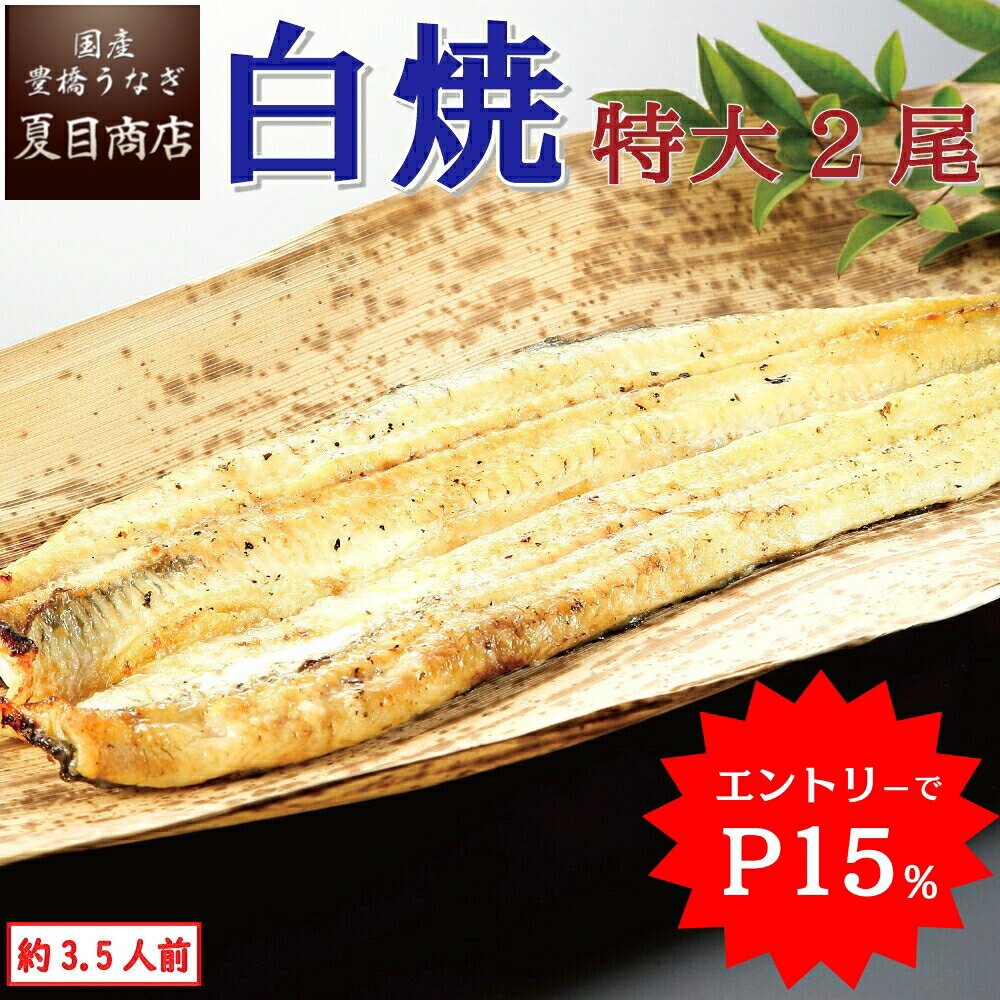 【11/11(火)9:59まで!エントリーでP15%→実質6,178円】うなぎ白焼き 特大181-210g×2尾 約3.5人前 岩塩付 送料無料 国産 愛知県産 専門店 お歳暮 誕生日 プレゼント 食べ物 真空パック 贈り物 内祝い ギフト