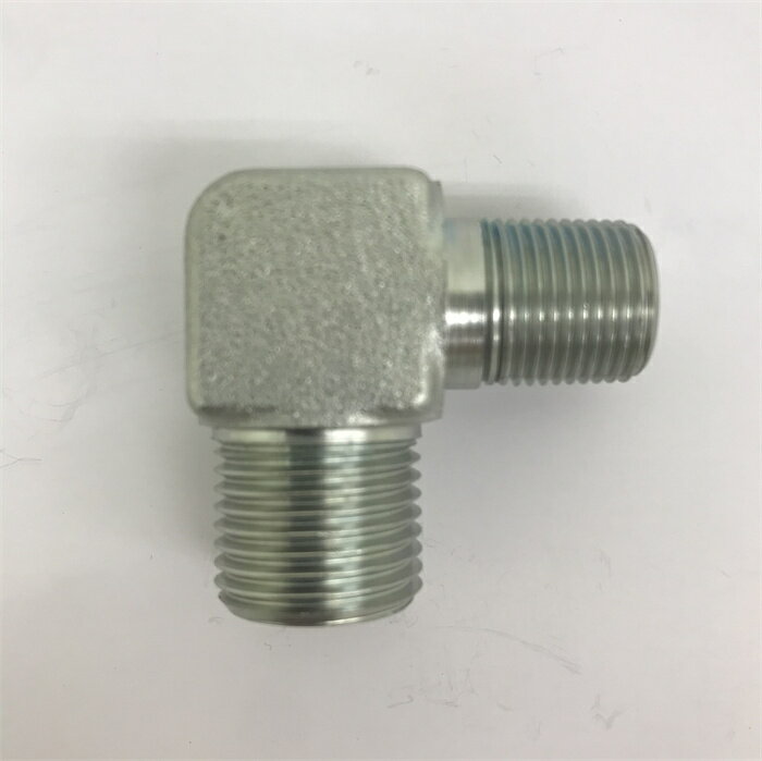 異径アダプター 1034R-08-06 エルボアダプター 90°エルボ 高圧アダプター ホースアダプター アダプター 油圧アダプター ホース継手 高圧継手 異径高圧継手 並行オスネジG1/2(メスシート)×オスネジR3/8 鉄製