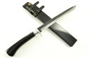 【トヨクニ特選】002 黒獅子刀 260 白鋼 黒 ステンツバ 木鞘:柄 黒艶漆拵【晶之作】【展示品入替:訳有/ツ傷有 ノークレームノーリターン 承諾上注文】★...