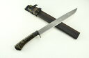【鍛冶師&漆職人】剣鉈【漆拵:黒金チラシ】 298 白鋼 全曇 黒ツバ 木鞘オイルステン 【豊国作】★剣鉈 アウトドア 狩猟 ナイフ★
