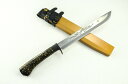 【鍛冶師&漆職人】剣鉈【漆拵:黒金チラシ】【全身龍・虎彫刻】 270 白鋼 両刃 黒ツバ 金茶漆木鞘 【豊国作】★剣鉈 アウトドア 狩猟 ナイフ★