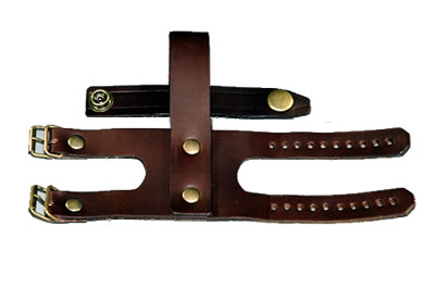 渓流 専用皮バンド /チョコ色 【左利き用】