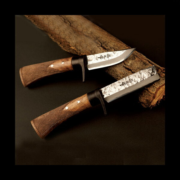 ダマスカス豆山遊鉈 腰鉈 80mm 両刃 ダマスカス15層 青紙二号 アウトドアナイフ ブッシュクラフト キャンプ 和式刃物 国産通販格安セール情報 楽天 通販