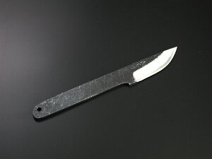 初心者お試商品 土佐万能小刀青鋼 B型(ドロップ型)両刃皮ケース付