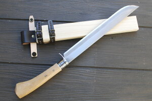 土佐狩猟剣鉈 210mm 7寸 両刃 白鋼表面磨 樫柄 ステンツバ 木鞘付アウトドア キャンプ 有害駆除通販格安セール情報 楽天 通販