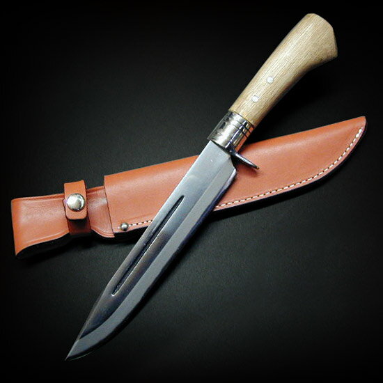 剣鉈270 両刃 白鋼 磨 樫柄 ステンツバ 皮サック 晶之作通販格安セール情報 楽天 通販