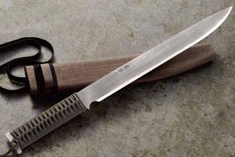 四代目豊国作 三日月鞘剣鉈『宗近』九寸