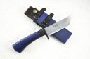 【予約注文30-45日】【侍BLUE剣鉈 青黒チラシ漆拵】侍剣鉈125 dm15青2 全曇 黒ツバ 柄:木鞘/柄 青艶消黒石目漆 【晶之作】★剣鉈 土佐刃物 アウトドア 狩猟 ナイフ★
