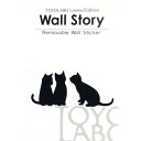 猫 雑貨 グッズ【CAT LIFE 三兄弟】ウォールステッカー Wall story インテリア 猫 ...