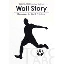 スポーツ ウォールステッカー【サッカー シュート】SAMURAI BLUE ゴール インテリア ステッカー スイッチ シルエット Wall Story