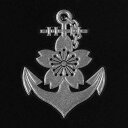 MARK 蒔絵シール ステッカー【大日本帝國 海軍記章】銀 30mm 海軍章ミリタリー スマホ 携帯 シール日本 大日本帝国 iQOS アイコス