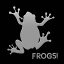 カエル 蒔絵シール【Frogs!　いっぴき 銀 30mm】かえる グッズ 蛙 ステッカー シール スマホ カバー　ケータイ ワンポイント シンプル スマホ iPhone デコ ステッカー iQOS アイコス
