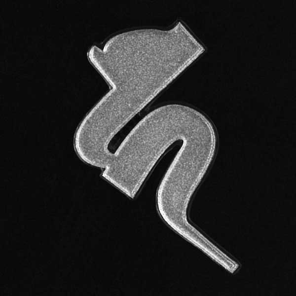 梵字 十三仏 蒔絵シール【地蔵菩薩 カ（ヘラ書き） （銀） 30mm】ぼんじ ケータイ スマホ iPhone デコ ステッカー 開運 iQOS アイコス