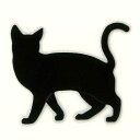 猫 蒔絵シール【Love cat キャットC 黒 30mm】 ねこ ネコ 黒猫 シール 動物 ケータイ スマホ カバー iPhone デコ ステッカー かわいい　ワンポイント シルエット iQOS アイコス