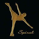 フィギュアスケート 蒔絵シール【FIGURE スパイラル 金 30mm】女子 ウィンタースポーツ iQOS アイコス ケータイ スマホ iPhone デコ ステッカー ワンポイント シール