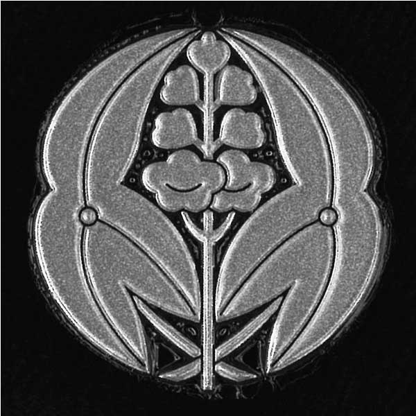 家紋 ステッカー 蒔絵シール 家紋 銀「抱き沢瀉/SV」ケータイ スマホ iPhone デコ ステッカー 和柄 家紋シール iQOS アイコス