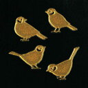 鳥 蒔絵シール【Love bird シジュウカラ 金 30mm】バードウォッチング ステッカー ケータイ スマホ とり 小鳥 雑貨 かわいい ワンポイント iPhone デコ ステッカー iQOS アイコス