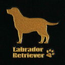 犬 蒔絵シール 【Love dog ラブラドールレトリバー(横向き) 金 30mm】雑貨 犬ステッカー シール 動物 ステッカー ケータイ スマホ iPhone デコ ステッカー iQOS アイコス