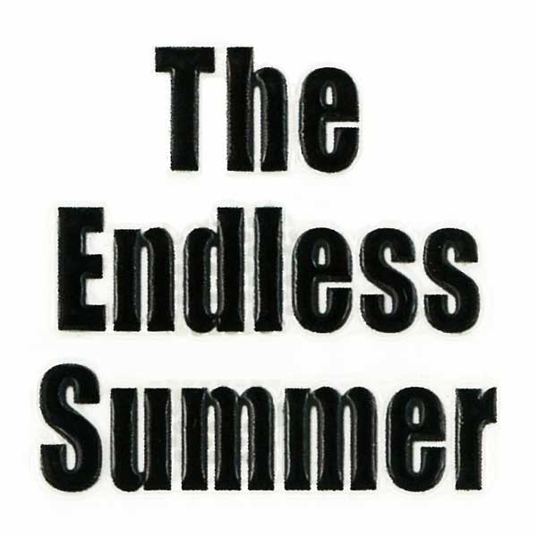 蒔絵シール 【The Endless Summer　黒】ケータイ スマホ iPhone デコ ステッカー 英字 サマー 夏 ワンポイント カッコイイ シンプル iQOS アイコス
