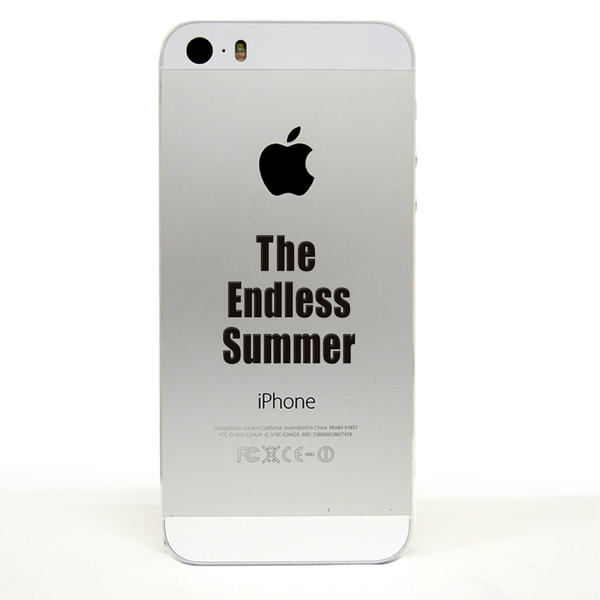 蒔絵シール 【The Endless Summer　黒】ケータイ スマホ iPhone デコ ステッカー 英字 サマー 夏 ワンポイント カッコイイ シンプル iQOS アイコス 3