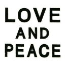 蒔絵シール 【LOVE AND PEACE 黒】 ケータイ スマホ iPhone デコ ステッカー ラブアンドピース 平和 シンプル 英字 英語 iQOS アイコス
