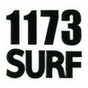 蒔絵シール 【1173 SURF 黒】 ケータイ スマホ iPhone デコ ステッカーサーフィン いいなみ 海 マリン MOJI 文字 iQOS アイコス