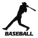 スポーツ 蒔絵シール【野球 フォロースルー 黒 30mm】 ケータイ スマホ ステッカー シール iQOS アイコス オリンピック NPB MLB サムライジャパン スイング