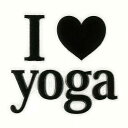 ヨガ 蒔絵シール【YOGA ヨガ アイラブヨガ 黒 30mm】 ヨガ YOGA 癒し ケータイ スマホ iPhone デコ ステッカー ワンポイント シール アーサナ MS-YOGA-10BK iQOS アイコス