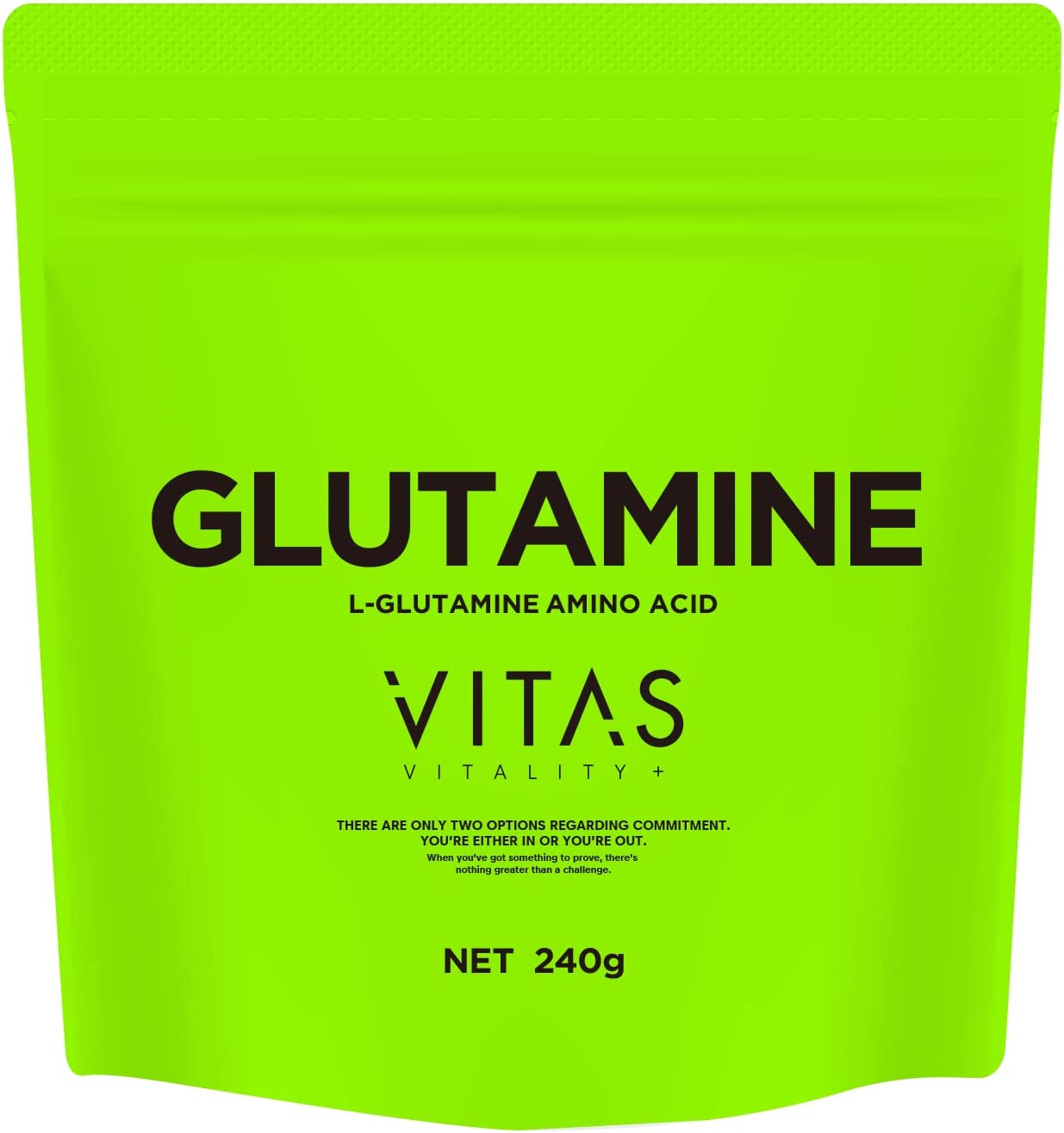 グルタミン VITAS 240g レモンライム味 アミノ酸 スポーツ 持久力 エネルギー サプリメント パウダー 男性 女性 ダイエット 筋力 筋トレ 腸活 肝臓 免疫力 サポート バイタス 公式