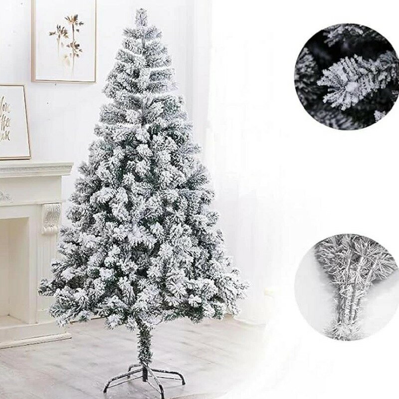 クリスマスツリー リアル ホワイト Christmas tree ニードツリー スノータイプ 高濃密度 組立簡単 収納便利 インテリア用品 150cm