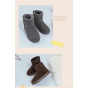 登山靴 ラウンドトゥ 40代 雪用ブーツ 30代 20代 キレイめ おしゃれ スノーブーツ ローヒール 厚底 美脚 効果 靴 シューズ シンプル 疲れにくい ス...