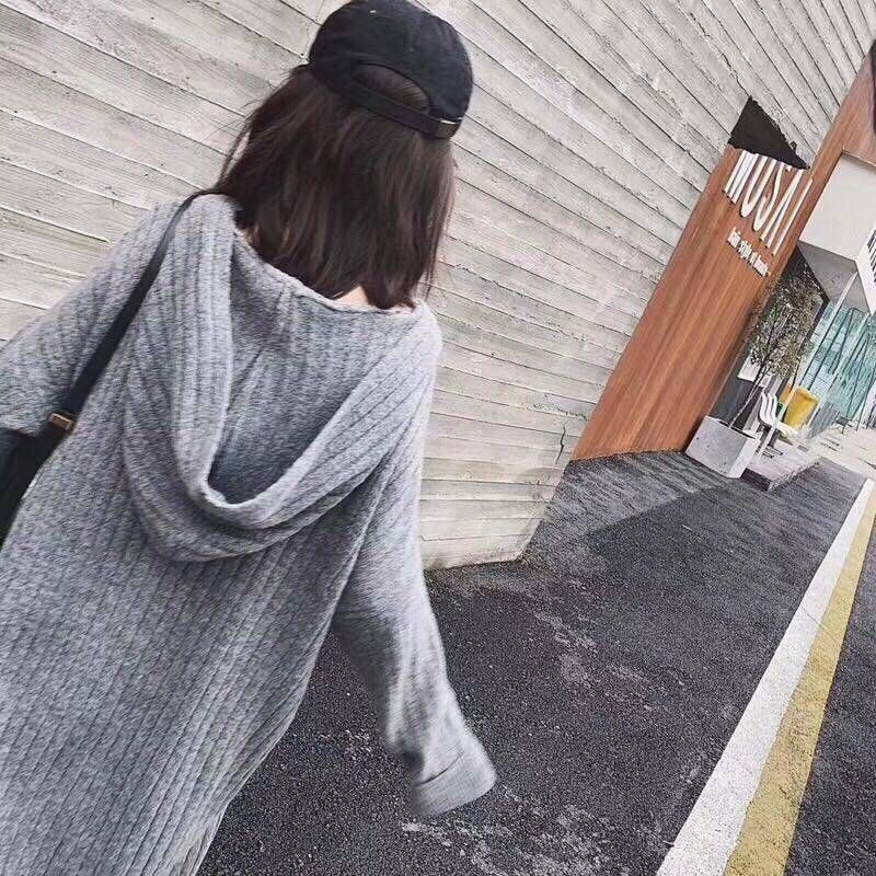 ニット ゆったり 送料無料 楽ちん 二の腕カバー リブ オーバーサイズ ロングワンピース Vネック ニット レディース サイドスリット フリーサイズ カジュアル ワンサイズ ビッグサイズ フード付き スリット 長袖 ワンピース グレー 灰