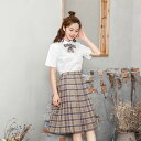 チェック柄 プリーツスカート ひざ丈 制服スカート 制服 JK制服 スクールスカート スカート レディース Aライン スカート フレアスカート 学生服 高校生 学生 中学 プリーツ スクール スカート 学校 女子高生 コスプレ 女子中高生