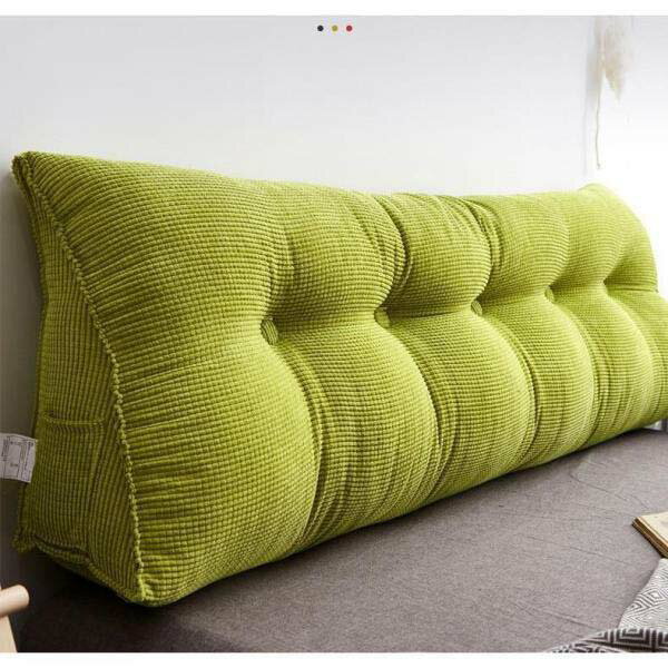 背もたれ クッション ソファ ベッド ウェッジ枕 三角クッション レストクッション 低反発 読書用クッション かわいい シンプル カバー取り外す可能 北欧